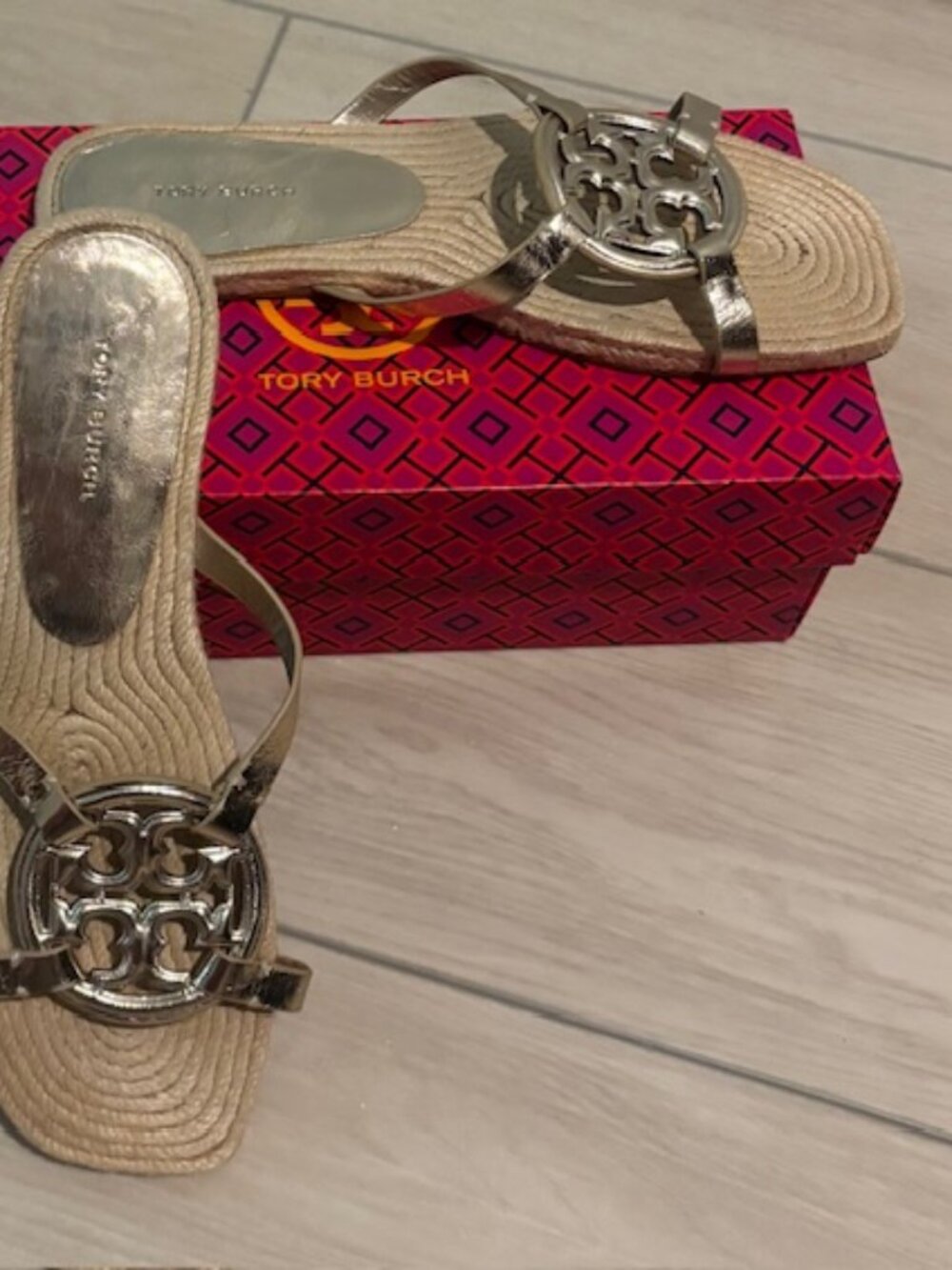 Tory Burch Spark Gold sandals